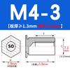 SO-M2M3M4M5M6M8 Remache Hexagonal Galvanizado de Agujero Pasante Placa de Presión Tuerca de Chapa Columna Espárrago de Acero al Carbono