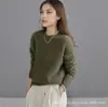 Suéter Versátil para Mujer de Lana Cachemira Gruesa Floral Cepillado Cuello en V Cuello Redondo Estilo Holgado Perezoso Abrigo para Mujer Estilo Old Money