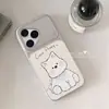 Aplicável à capa do celular Huawei Pura 80 Pro, toque premium, P70 Ultra, criativa, personalizada, Huaw, macia e fofa, West Highland