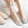 Calcetines de Tacón Alto de Boca Baja de Seda de Hielo para Mujer Calcetines de Barco para Mujer Corte Arbitrario Moda Calcetines Invisibles Verano Ultradelgados Combinan con Todo Silicona