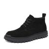 2026 Novo Estilo Botas Martin Masculinas Tendência Cano Médio Botas de Neve Sapatos Masculinos Outono e Inverno Cano Alto Forradas com Lã Quentes Sapatos de Algodão