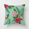 Fronha Decorativa de Cor Florido Estilo Pastoral Fronha Criativa de Couro de Pêssego para Almofada de Costas de Quarto e Estudo