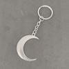 Chaveiro Pingente Sol e Lua Transfronteiriço Europeu e Americano Pingente de Chaveiro Sol e Lua de Liga Retro Pingente de Chave de Moda