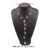 N13632 Moda Transfronteriza Personalizada Estilo Vacacional Serie Oceánica Collar en Y Cadena de Concha Perla Estrella de Mar Gargantilla