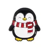 Broche de Metal com Design de Desenho Animado Fofo de Pinguim, Boneco de Neve, Carro e Urso - Série de Natal de Novo Produto Transfronteiriço