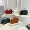Diseño de Moda Color Sólido 2026 Grabado Gran Capacidad Elegante Correa Ancha Bolso Cruzado para Mujer Bolso Pequeño Cuadrado de Hombro