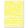 Amazon color letras inglesas y números combinación collage diy pegatinas impermeables taza de agua decoración de computadora transfronterizo