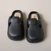 Pantuflas de Medio Paso Transfronterizas Zapatos con Agujeros para Mujer Baotou Verano Uso al Aire Libre Sandalias Zapatos Perezosos para Mujer Suela Gruesa Sandalias Antideslizantes Exteriores