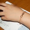 Joias Transfronteiriças Europeias e Americanas Moda Retrô Pulseira de Personalidade Feminina Pulseira de Alumínio 8 Infinito