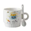 Taza de Cerámica Taza Doble Caja de Regalo Juego de Tazas de Café Souvenir Promoción de Negocios Regalo para Evento de Inauguración Taza de Agua