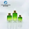 En stock venta al por mayor botella plana de 15 ml botella de esencia 30 ml botella con gotero de hombro 50 ml vidrio de fondo grueso solución madre dividida en botellas