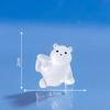 Micro Paisagem Cena Decoração Resina Artesanato Urso Polar Luminoso DIY Jóias Pequenos Acessórios Glaciar Pequenos Ornamentos Boneca