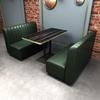 Conjunto de Mesa e Cadeiras de Jantar para Bar Retrô, Bar Lounge, Restaurante de Música, Loja de Churrasco, Café Hot Pot, Cabine com Sofá