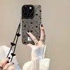 Funda de Cadena de Mariposas para Pantalla Completa Adecuada para Funda de Teléfono Apple 17 Pro Max iPhone 15 Silicona 16 Nuevo Modelo para Mujer 14 Anti-Caídas