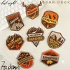 Etiqueta Bordada Original para Computador Distintivo para Uso Externo Roupas Acessórios para Roupas e Capuzes Adesivos Patch Adesivos Bordados Acessórios Etiquetas de Tecido Adesivos