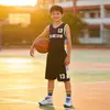 Conjunto de Uniforme de Basquete Infantil para Meninos, Performance de Ano Novo de Outono e Inverno para Jardim de Infância, Camisa de Basquete para Competição Infantil de Escola Primária para Meninas