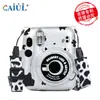 Adequado para Polaroid Instax Mini11 Estojo de Armazenamento Transparente Atacado Estojo de Cristal Corda de Alça Adesivo Conjunto de Três Peças