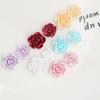 Rosa de metal Camelia aretes de uñas joyería licencia de conducir pegamento epoxi crema funda de teléfono material de belleza
