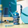 Taza Térmica Oso Estrella Doble Bebida Acero Inoxidable 316 Una Tapa Doble Bebida Boquilla para Beber Directamente Taza de Agua para Bebé Estudiante