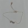 Pulsera de Plata de Ley 925 Estilo Coreano con Lazo Fan Zhiqiao Simple de Moda Versátil Estilo Ins Pulsera Geométrica
