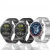 Correa de reloj de metal de titanio de tres eslabones, modelo de tres cuentas de alta gama para hombre, correa de reloj universal de aleación de titanio