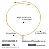 Collar Jingqiao de Acero de Titanio 18K con Circonita Lujo Accesible Cadena de Clavícula de Gama Alta Joyería que No Se Desvanece Joyería de Acero Inoxidable Transfronterizo