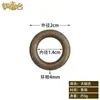 Accesorios para Muebles de Cobre Puro Antiguo Estilo Chino Tirador Simple para Cajón Botiquín Anillo de Bronce Macizo Latón Macizo