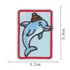 Patches Bordados de Animais Marinhos, Apliques Termocolantes Sem Costura, 9 Estilos Fofos e Adoráveis para Roupas, Mochilas e Cadernos