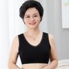 Roupa Íntima Modal para Mulheres de Meia-Idade e Idosas Sem Aro Estilo Regata Sutiã de Mãe Alta Elasticidade Esportivo Anti-Queda Tamanho Grande