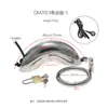 Xugu Fechadura de Castidade Elétrica de Choque em Aço Inoxidável Dispositivo de Castidade Cb com Plug Anal de Pulso para Estimulação e Treinamento Anal