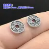 Plata de ley s925 Retro Moneda de los Cinco Emperadores espaciador Pieza de conexión Cuerda de mano trenzada Pulsera Collar Accesorios hechos a mano diy
