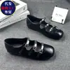 Zapatos Mary Jane Versátiles y Cómodos 2026 Otoño Retro con Correa de Hebilla Metálica para Mujer, Nuevos, Suela Suave, Suela Plana, Boca Poco Profunda, Zapatos Individuales