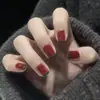 Uñas postizas estampadas cortas, medianas y largas de fábrica, con diseño de armadura, productos terminados en caja, venta al por mayor, se pueden personalizar según muestras