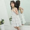 Vestido de Verão para Meninas Estilo Super Ocidental Cyber Celebrante Princesa Saia de Chiffon Infantil Cinco ou Seis Anos Colete Vermelho Saia Bolo