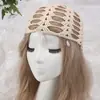 Colgante de Gota de Agua Tejido a Crochet Hecho a Mano Red para la Cabeza de Punto Hueco Pañuelo para la Cabeza de Malla con Borla Personalizada Vintage Gorro de Punto
