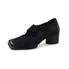 Zapatos Mary Jane Lavados en Color de Cuero Genuino para Mujer, Zapatos de Tacón Grueso de una Sola Hebilla, Nuevo Estilo de Principios de Primavera, Puntera Cuadrada de Piel de Vaca, Zapatos de una Hebilla de Boca Baja para Mujer
