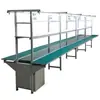 Banco de trabajo antiestático para línea de montaje, acero y aluminio totalmente automáticos, transportador de banda de tracción, alimentador de banda transportadora