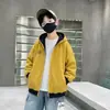 Ropa de Abrigo Otoñal para Niños 2026 Nuevo Estilo Fresca Casual Chaqueta Reversible Moda Otoñal Celebridad de Internet Superior