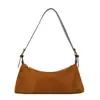 Bolso de nicho minimalista de cuero esmerilado para mujer, nuevo bolso de ante vintage para el hombro otoño 2025, bolso cruzado casual para el día a día
