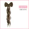Rabo de Cavalo Meio Preso com Laço, Trança de Cabelo com Pompom, Presilha de Cabelo Bico de Pato, Aplique de Coque, Peruca Meio Presa, Presilha de Cabelo de Cabelo Natural
