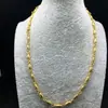 Corriendo el Jianghu micro-negocio más vendido collar para hombre trenzado bañado en oro oro de Tuhao joyería de oro cadena de oro de arena 18K