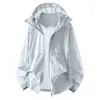 Ropa Transpirable de Seda de Hielo con Protección Solar para Hombres y Mujeres, Deportes al Aire Libre de Verano Protección UV UPF50+ Chaqueta para la Piel de Pareja Abrigo Delgado
