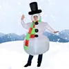 Fantasia Inflável de Boneco de Neve de Natal para Crianças Fantasia de Halloween Engraçada Roupas de Boneco de Neve