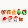 Set de Accesorios para Decoración Navideña Transfronteriza DIY Resina Dibujos Animados Navideños Materiales de Combinación de Pegamento de Crema Venta al por Mayor