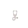 Broche geométrico simples europeu e americano para estetoscópio de médico, design criativo, pino de liga colorida, distintivo de metal prateado com esmalte