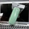 Estuche para Gafas de Marco Sencillo Color Caramelo, Portátil, Fresco y Ligero, con Portatarjetas Blanco y Agujero para Colgar