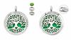 Acero Inoxidable 316L Hueco Redondo Árbol de la Vida Aromaterapia Colgante Perfume Collar Fase Divergente Caja Joyería