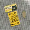 Amuletos de Gato y Perro Culturales y Creativos del Templo Daxingshan de Xi'An Estilo Xiaohongshu, Pegatinas para Teléfono Puramente Hechas a Mano y Colgantes Culturales y Creativos