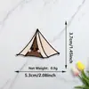 Nuevos parches de tela bordada estilo viaje para exteriores con adhesivo termofusible para tiendas de campaña de camping, mapas, parrillas de barbacoa y decoración de ropa