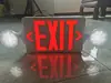 Salida de Seguridad Indicador de Evacuación 2 en 1 Luz de Emergencia de Pared Transfronteriza Indicador de Luz de Emergencia de Pared Luz de Evacuación de Emergencia de Pared